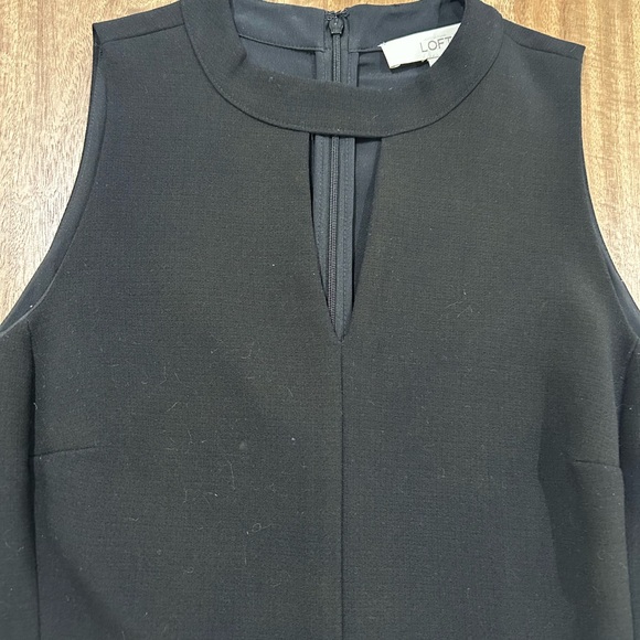 LOFT Black Midi Dress - Picture 7 of 9